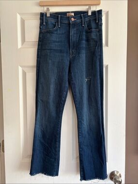 MOTHER Dark Blue Bootcut Jeans